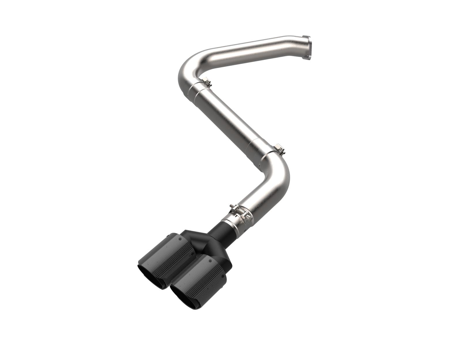 AFE Takeda 3 IN 304 Stainless Steel Axle-Back Exhaust w/ Carbon Tips (2021-2025 Elantra N Line) - 49-37045-C