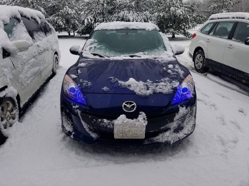 Oracle 10-12 Mazda 3 LED Headlight Halo Kit - UV/Purple