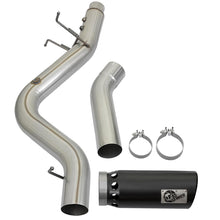 AFE Large Bore-HD 4 IN 409 Stainless Steel DPF-Back Exhaust System w/Black Tip (2017-2019 Silverado 2500 HD, Silverado 3500 HD, Sierra 2500 HD, Sierra 3500 HD) - 49-44085-B