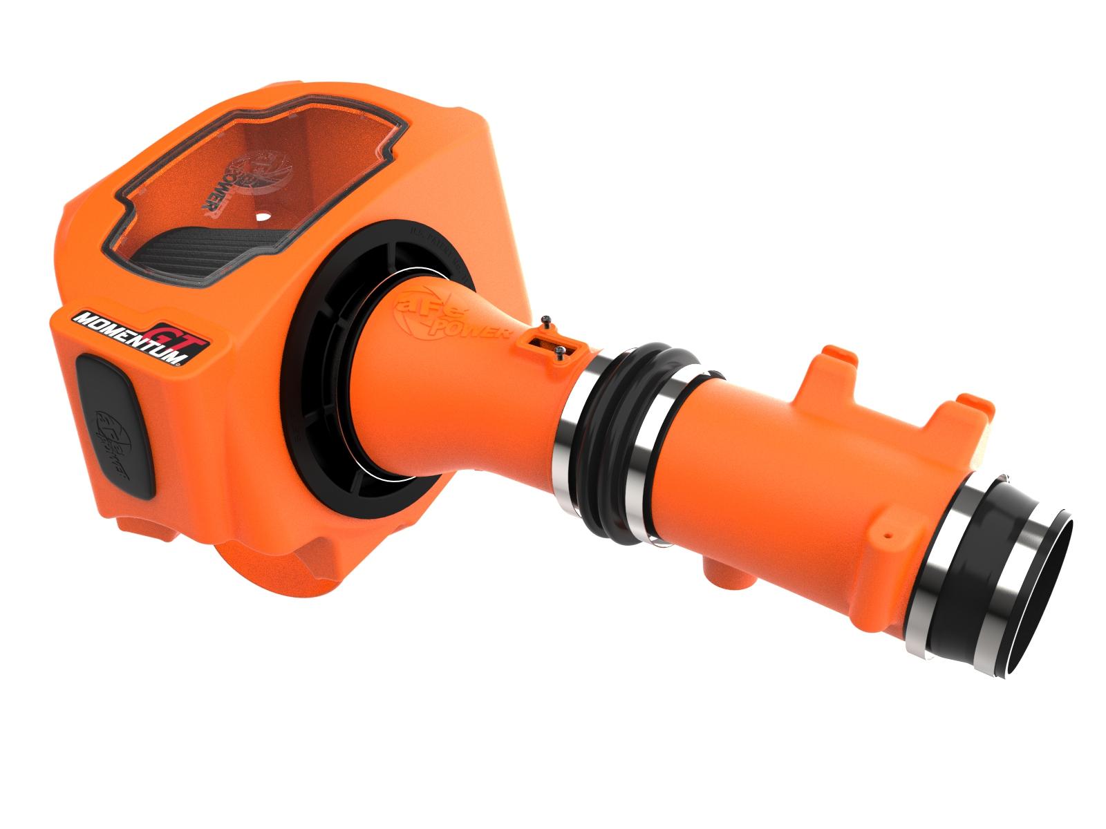 AFE Momentum GT Cold Air Intake System Orange w/ Black Pro 5R Filter (2022-2026 Ram, Jeep Fitments) - 50-70120KN