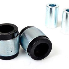 Whiteline Performance Rear Control Arm Lower Front Inner Bushing 04-14 Audi Whiteline (2004-2018 A3 Quattro, A3, Passat, Jetta, Golf, Rabbit, GTI, Eos, S3, TT Quattro, TT, R32, Tiguan, TTS Quattro, Passat CC, TT RS Quattro, Golf R, Vento, Q3, Q3 Quattro)