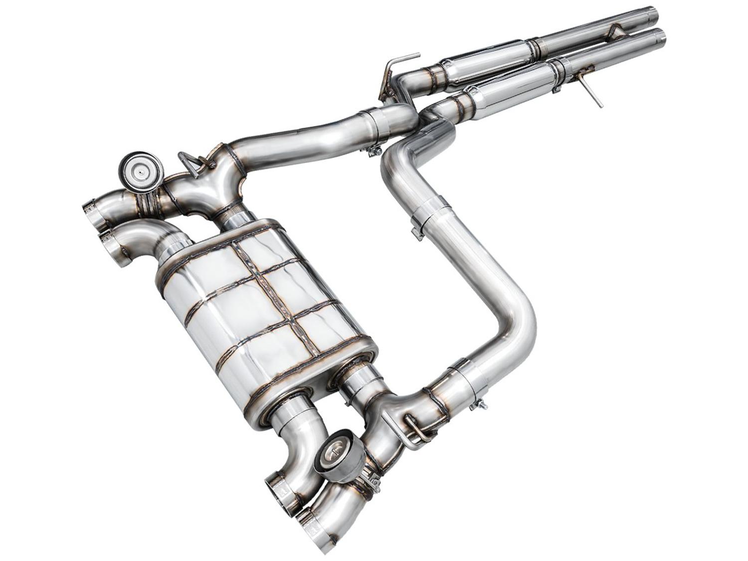 AWE SwitchPath Exhaust - Quad BashGaurds (2021+ Jeep Wrangler Rubicon 392) - 3025-41392