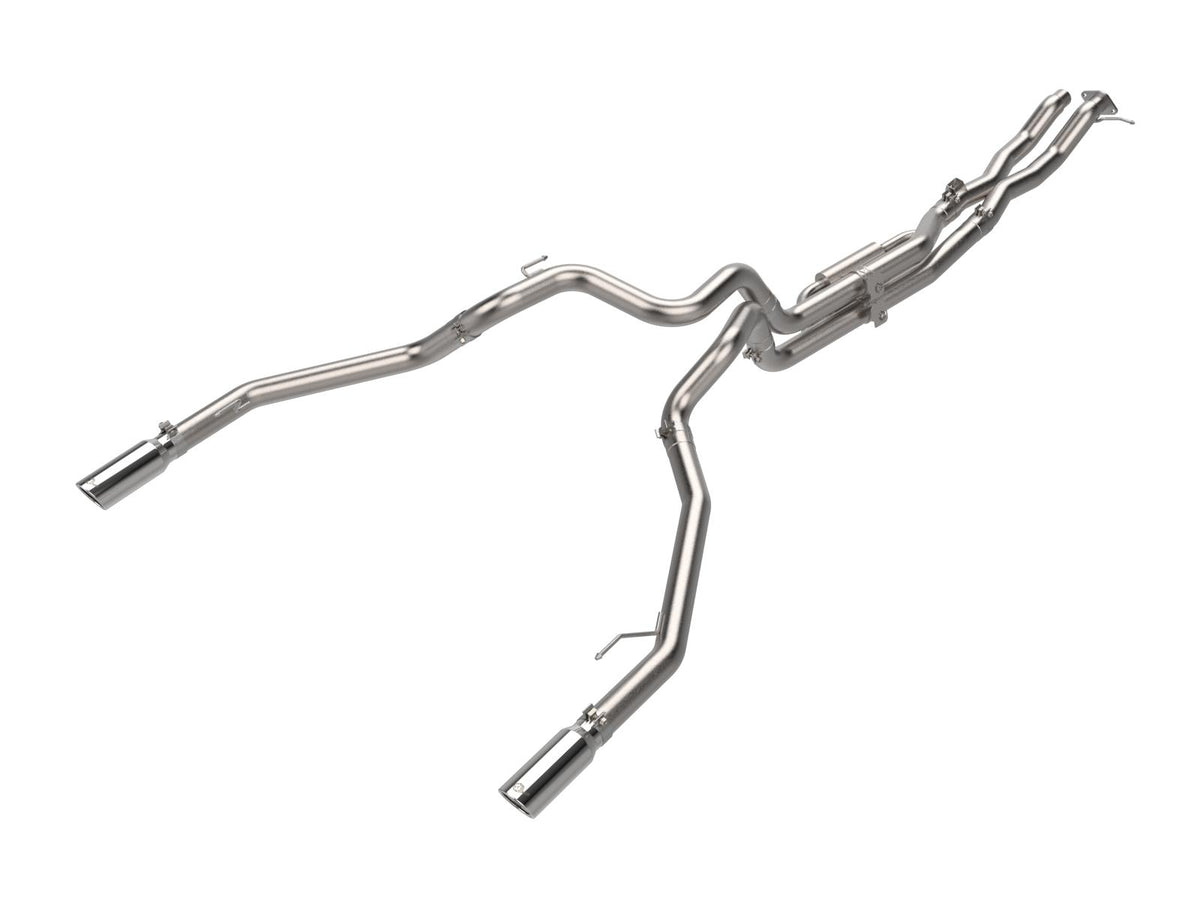 aFe Vulcan Series 3 IN 304 Stainless Steel Cat-Back Exhaust System w/ Polished Tip (2024+ Ranger Raptor) - 49-33152-P