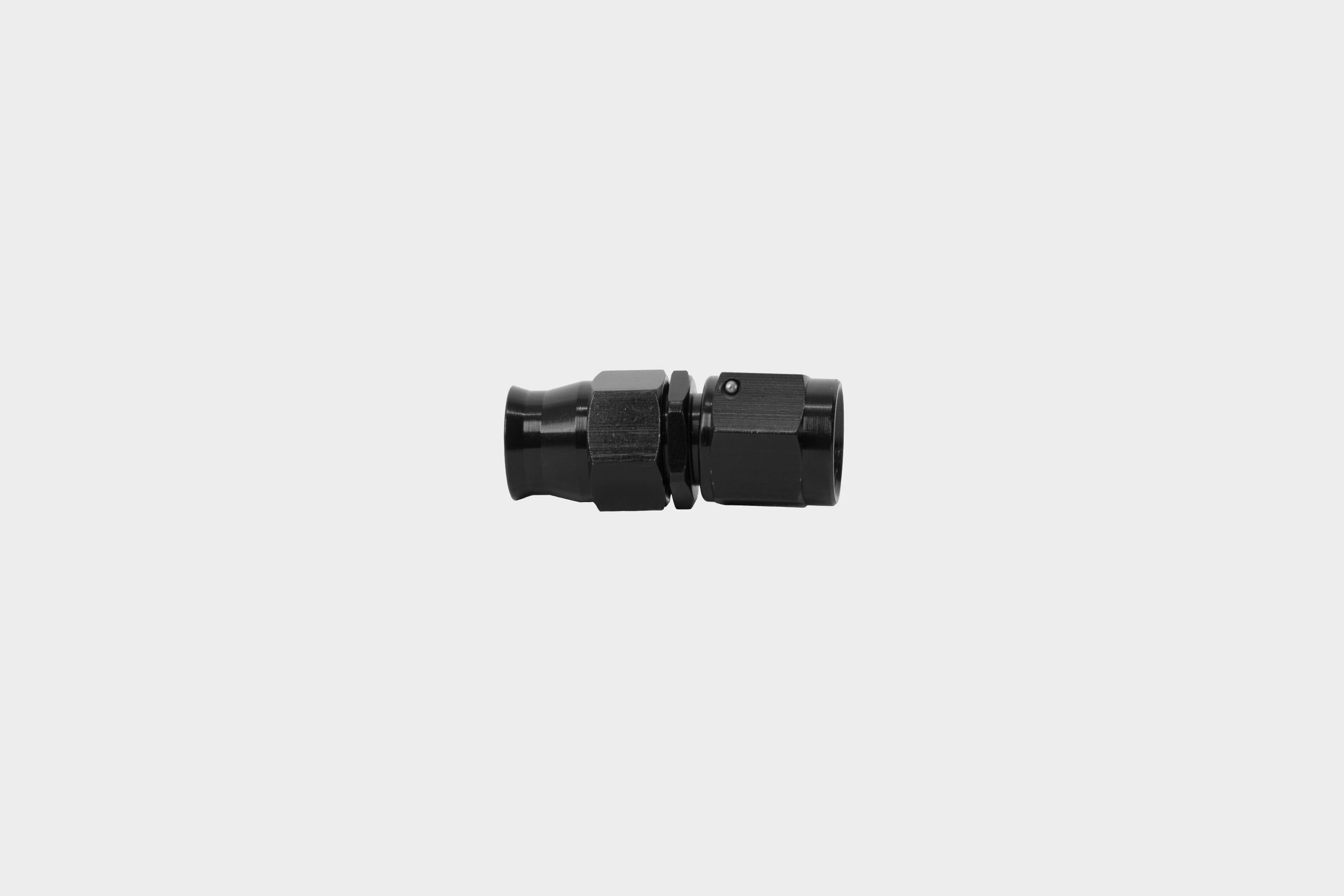 Aeromotive Hose End, Ptfe, Black Anodized, Fitting Angle: Straight - 15350