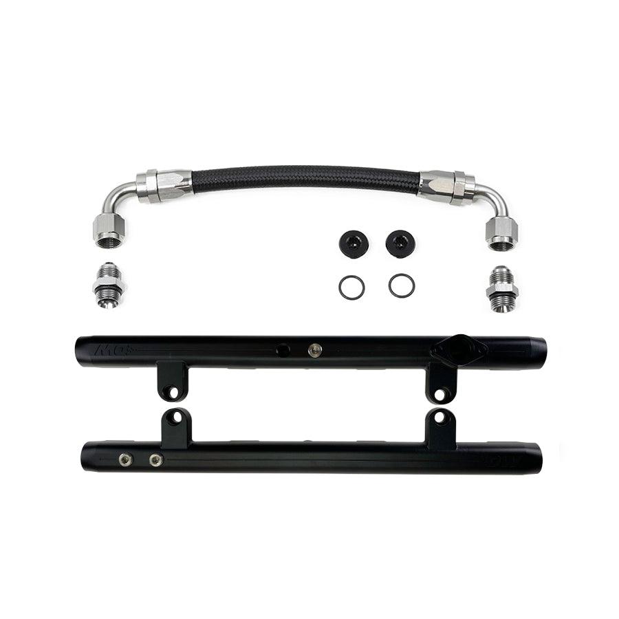 DeatschWerks Ford 4.6 3 Valve Fuel Rail with Crossover for 2005-10 Ford Mustang GT SOHC (Does not fit DOHC or Supercharged) - 7-305