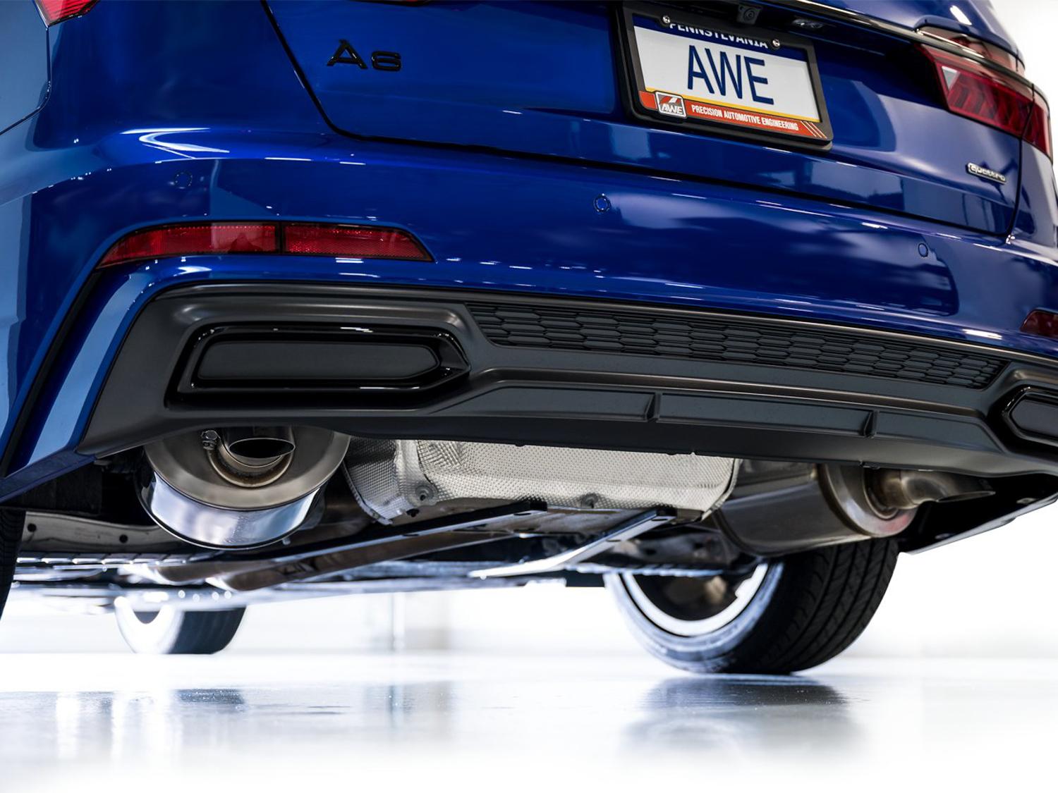 AWE Touring Edition Catback Exhaust - Turn Downs (2019-2023 Audi A6 / A7 3.0T) - 3015-31003