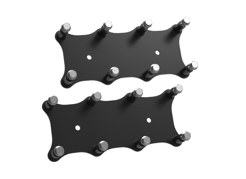 Holley Igntion Coil Remote Relocation Bracket, Black Finish, Pair.  - 561-130