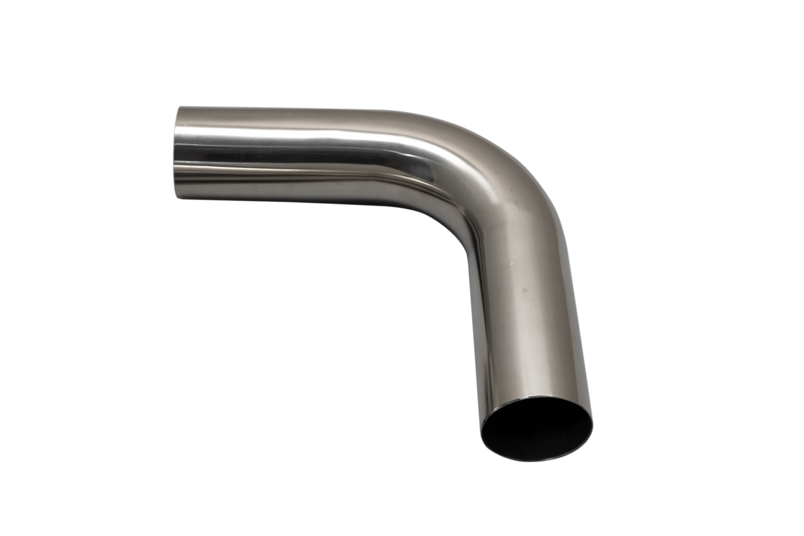 XForce Mandrel Bend? 304SS Polished 3.5"? 90 degree 1.5D 6" Leg - MS350-90