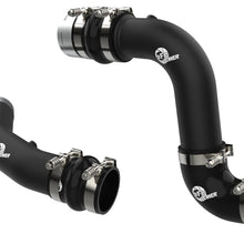 aFe BladeRunner Aluminum Hot and Cold Charge Pipe Kit - Black (2023-2024 Ford Fiesel V8 6.7L TD) - 46-20734-B