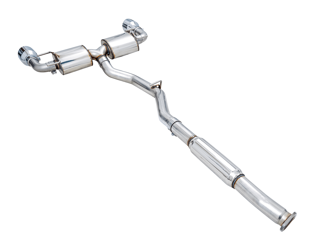 AWE Touring Edition Exhaust - Chrome Silver Tips (2016-2023 Subaru BRZ / Toyota GR86 / Toyota 86) - 3015-32486