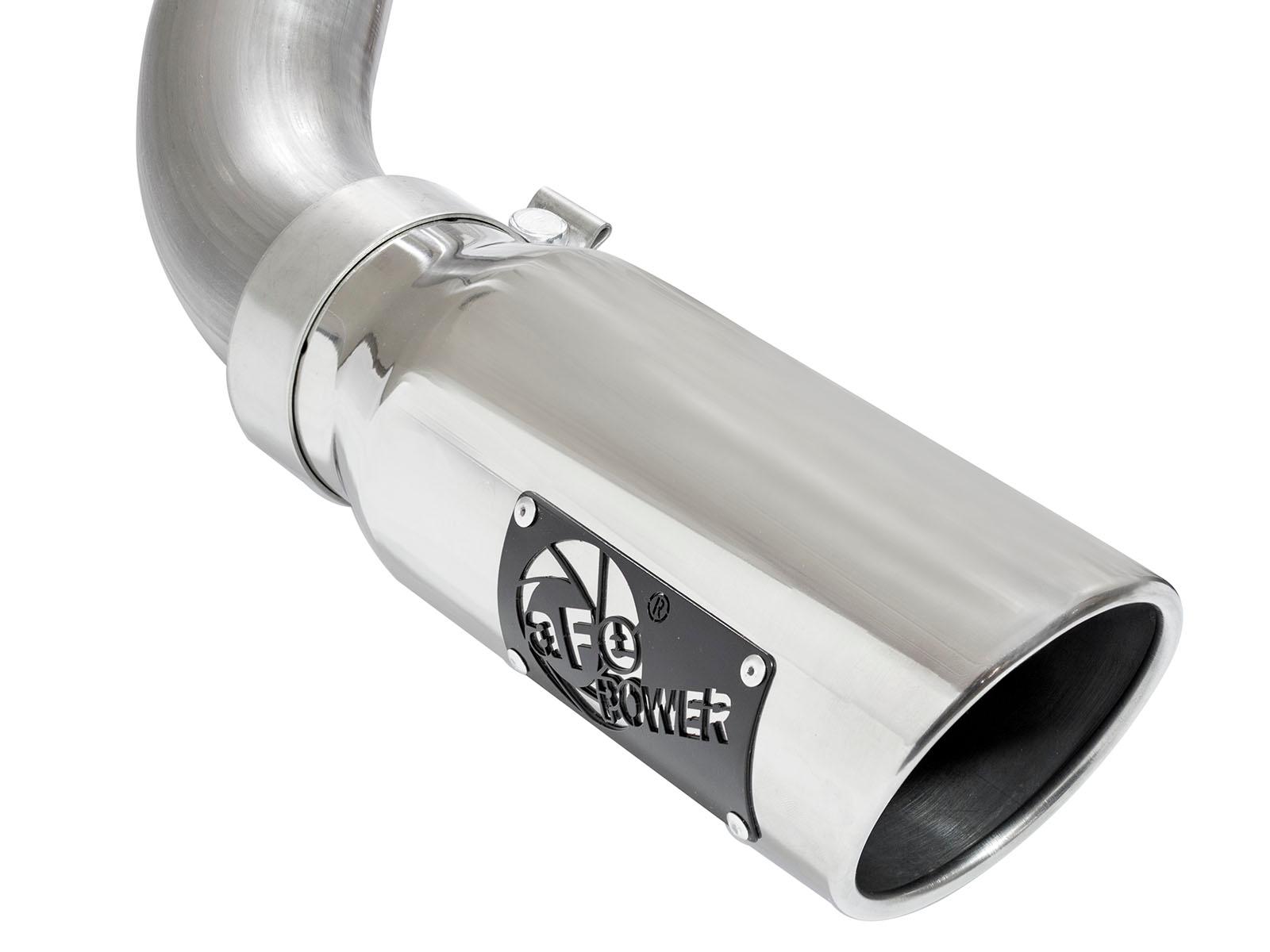 AFE MACH Force-Xp 3 IN 409 Stainless Steel Cat-Back Exhaust System w/Polished Tip - 49-44072-P