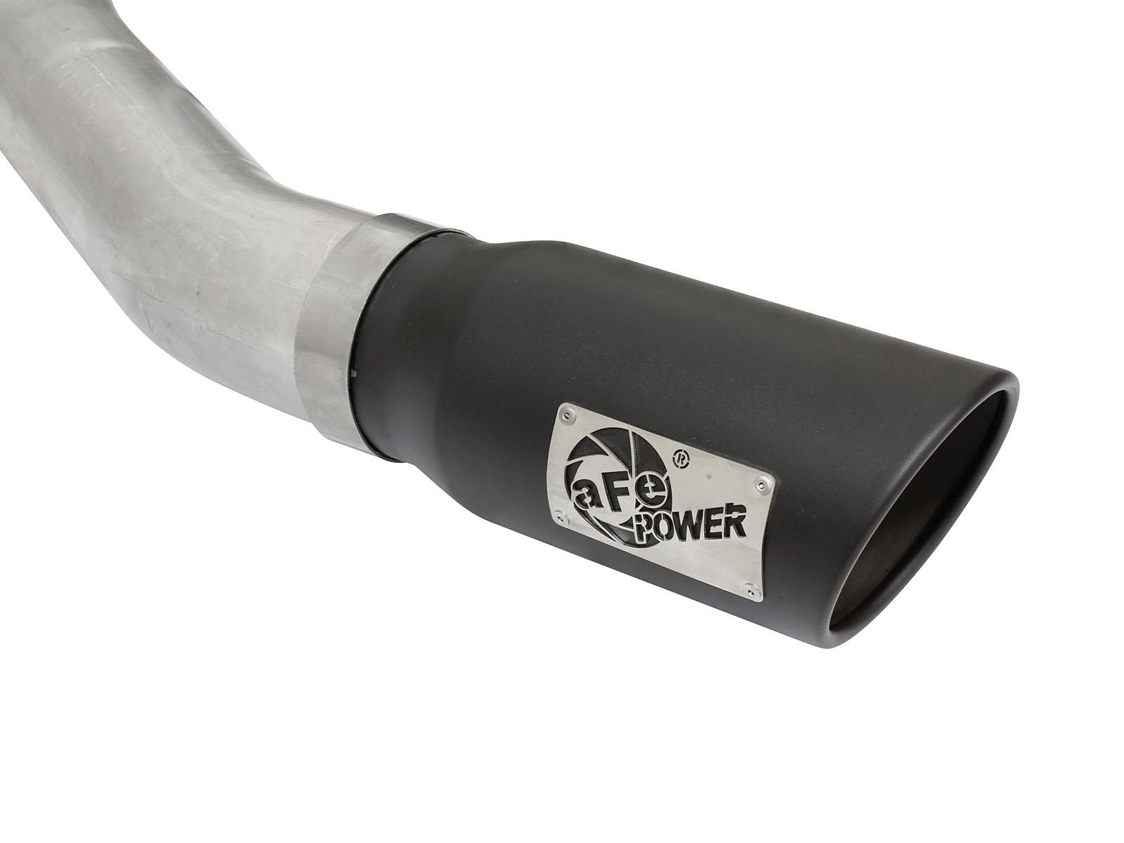 AFE MACH Force-Xp 4 IN Stainless Steel Cat-Back Exhaust System w/Black Tip (2015-2020 F-150, F-150) - 49-43069-B