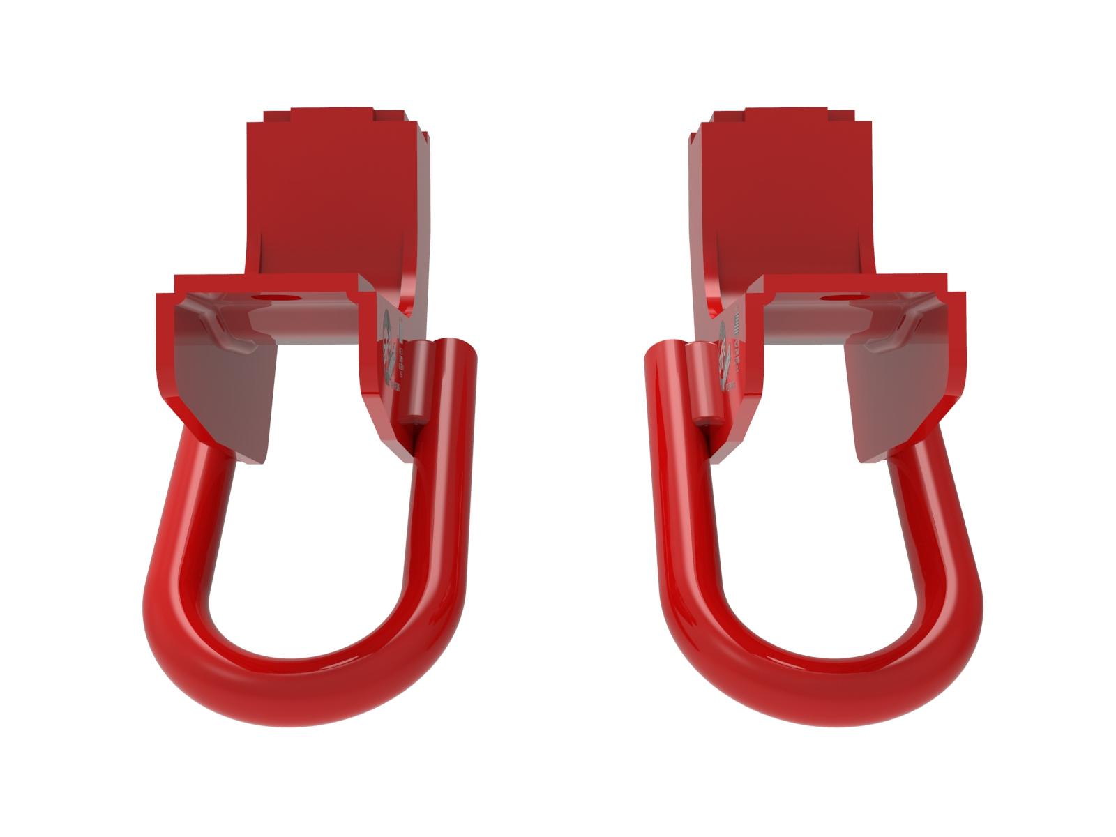 aFe CONTROL Front Tow Hook Red (2022 Toyota Tundra V6-3.5L(tt)) - 450-72T001-R