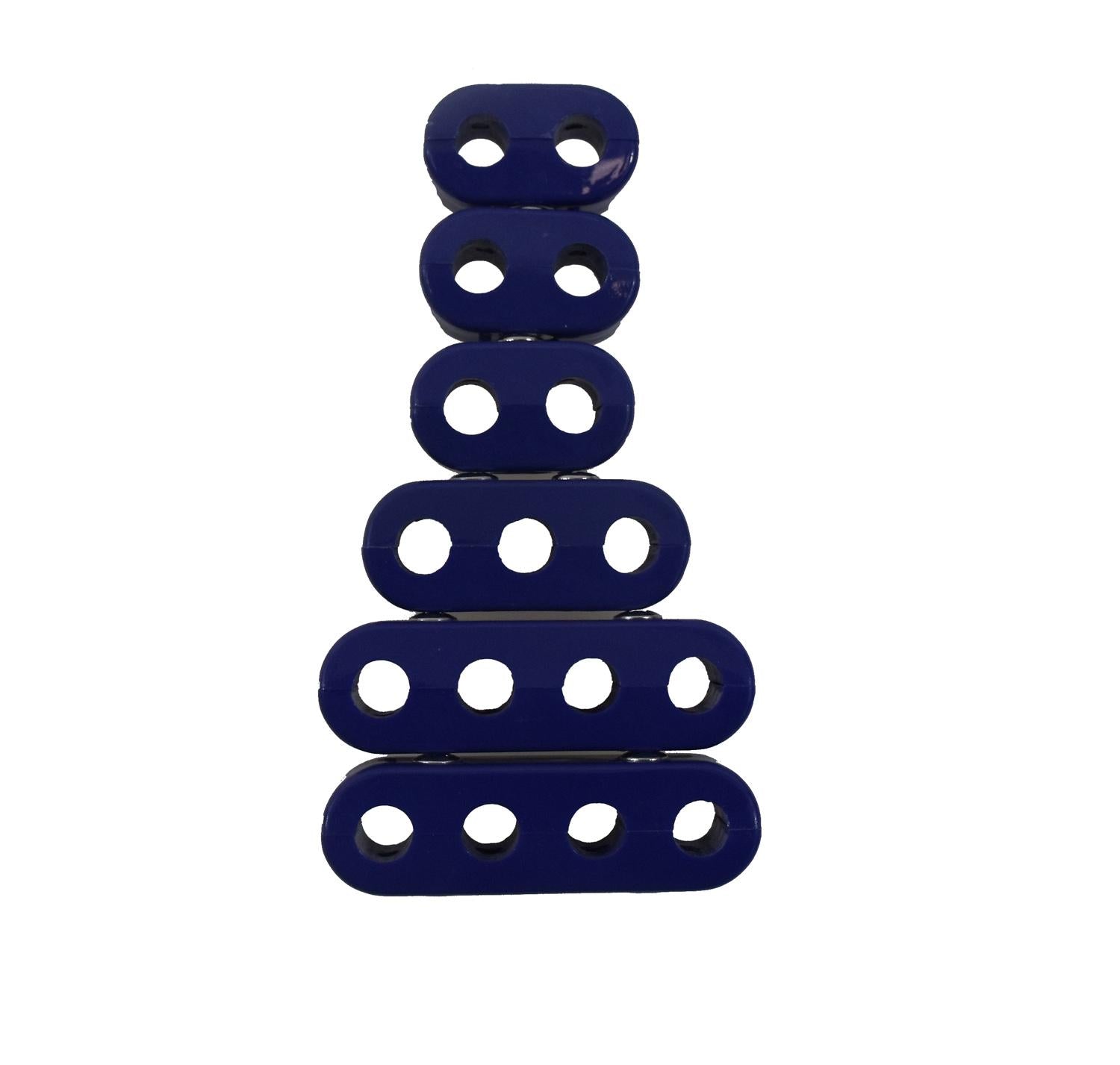 TAYLOR CABLE 7-8mm 4cyl Vertical Wire Loom Kit blue - 42566