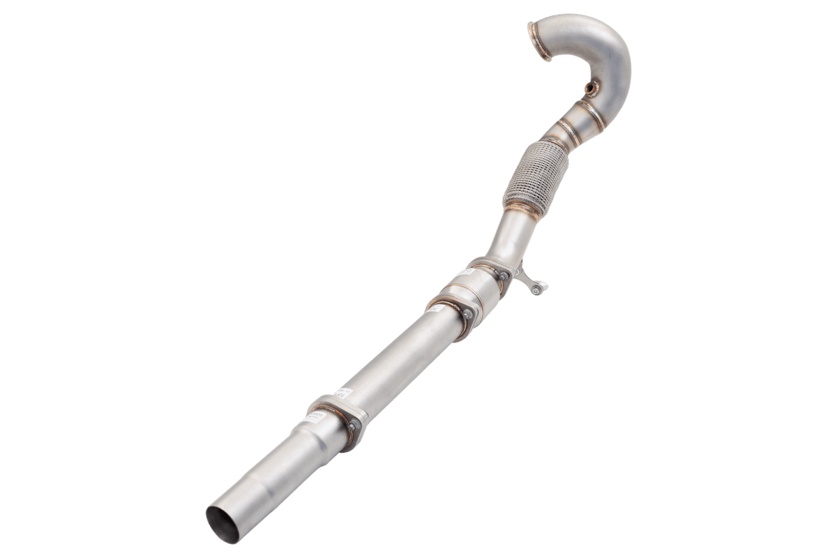 XForce 3' Dump Pipe, High Flow Cat Plus Mid Pipe Assemby (2015-2018 Volkswagen Golf) - ES-VW08-KITB