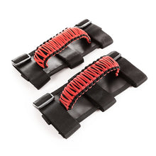 Rugged Ridge Grab Handle Kit Paracord Red/Black; 55-21 Jeep Cj/Wrangler/Gladiator - 13505.31