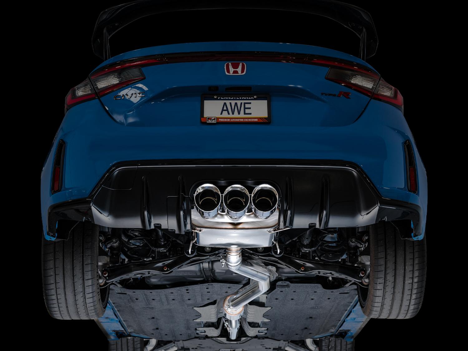AWE Touring Edition for FL5 CTR - Triple Chrome Tips - 3015-52287