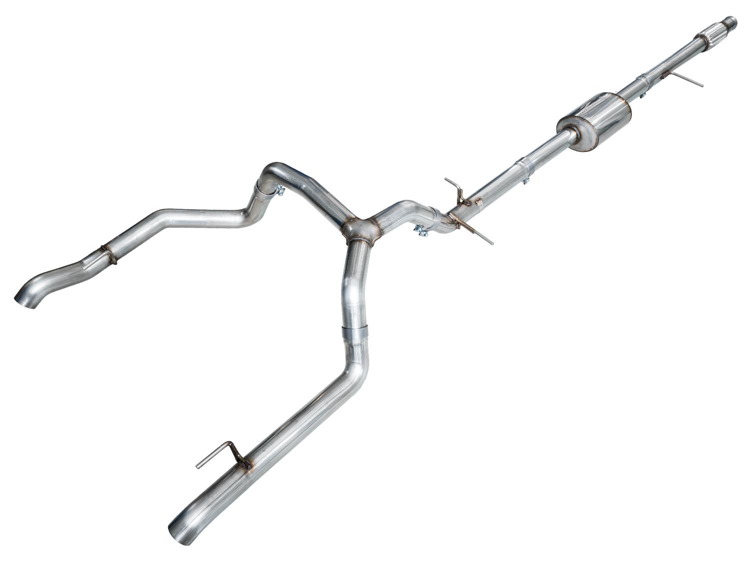 AWE 0FG Catback Split Rear Exit Exhaust for 4th Gen Silverado/Sierra 1500 5.3L - 3015-31200