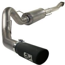AFE MACH Force-Xp 4 IN Stainless Steel Cat-Back Exhaust System w/Black Tip (2011-2014 F-150) - 49-43041-B