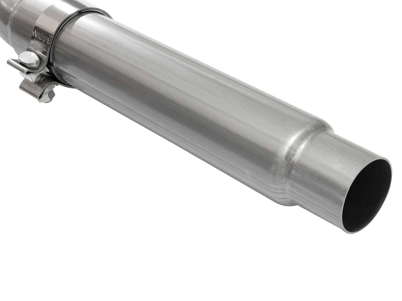 AFE Rebel Series 3 IN to 2-1/2 IN 409 Stainless Steel Cat-Back Exhaust w/Black Tip (2004-2008 F-150) - 49-43079-B