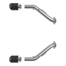 AFE Takeda 2-1/2 IN 304 Stainless Steel Axle-Back Exhaust System w/ Carbon Fiber Tip Nissan Z 2023 V6-3.0L (tt) (49-36137-C) - 49-36137-C