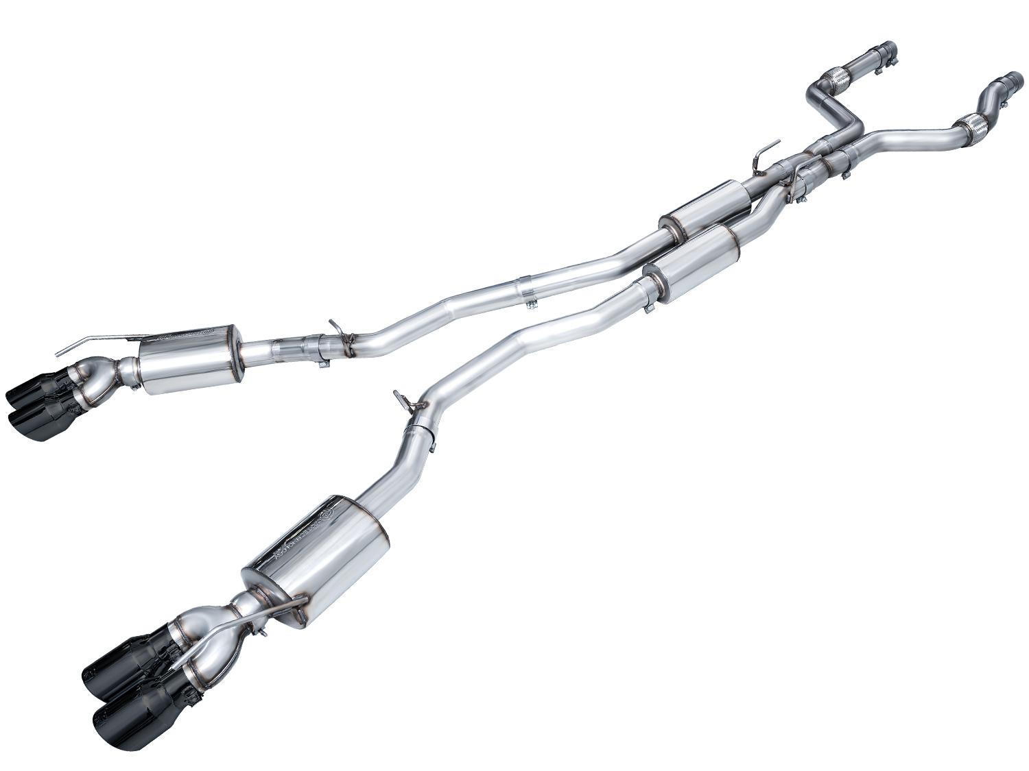 AWE Touring Edition Catback Exhaust - Diamond Black Tips (2020-2026 Explorer ST) - 3015-43625