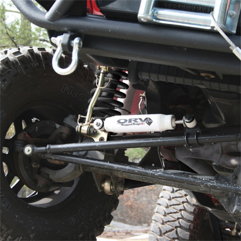 Rugged Ridge Steering Stabilizer; 55-86 Jeep Cj5/Cj6/Cj7/Cj8 - 18475.01