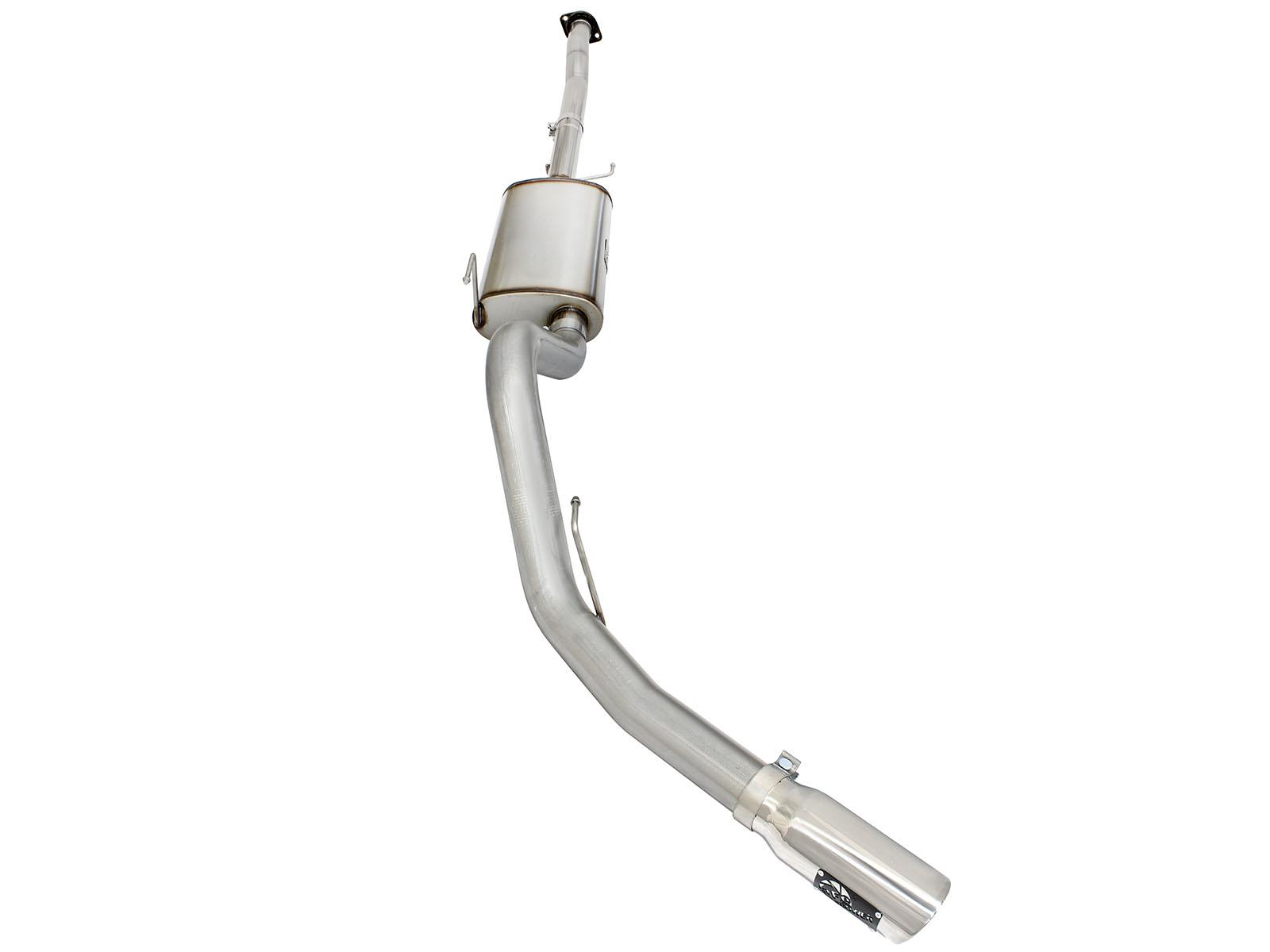 AFE MACH Force-Xp 3 IN to 3-1/2 IN 409 Stainless Steel Cat-Back Exhaust w/Polish Tip (2015-2020 F-150) - 49-43073-P