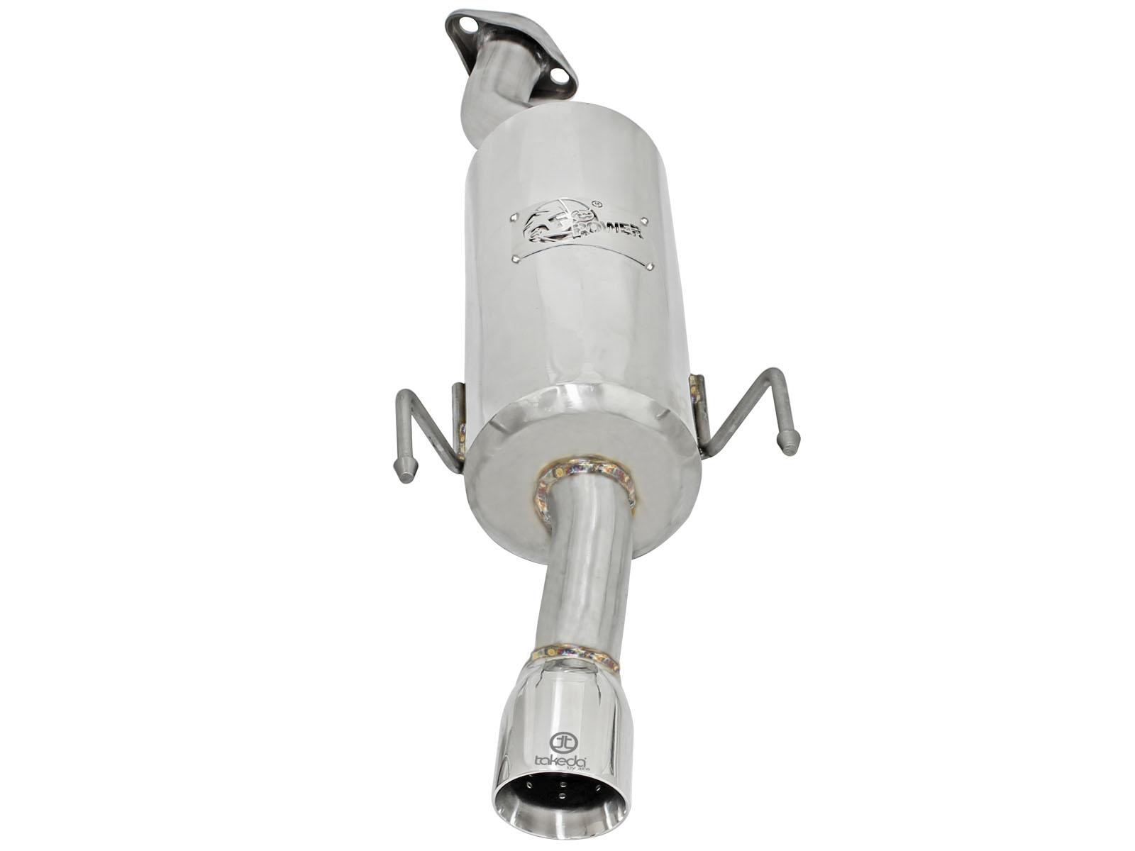 AFE Takeda 2in 304 Stainless Steel Axle-Back Exhaust w/Polished Tip (2007-2008 Fit) - 49-36611