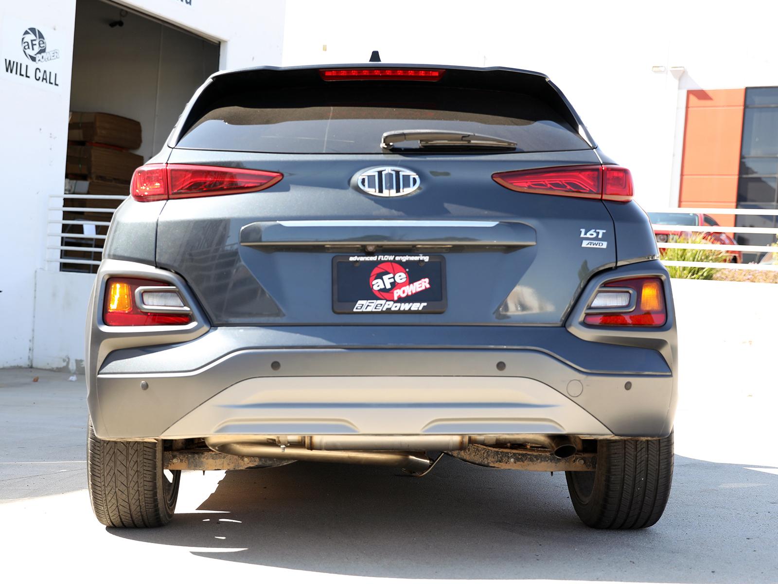 Takeda 2-1/2 IN 304 Stainless Steel Axle-Back Exhaust System (2018-2021 Hyundai Kona 1.6L AWD) - 49-37017