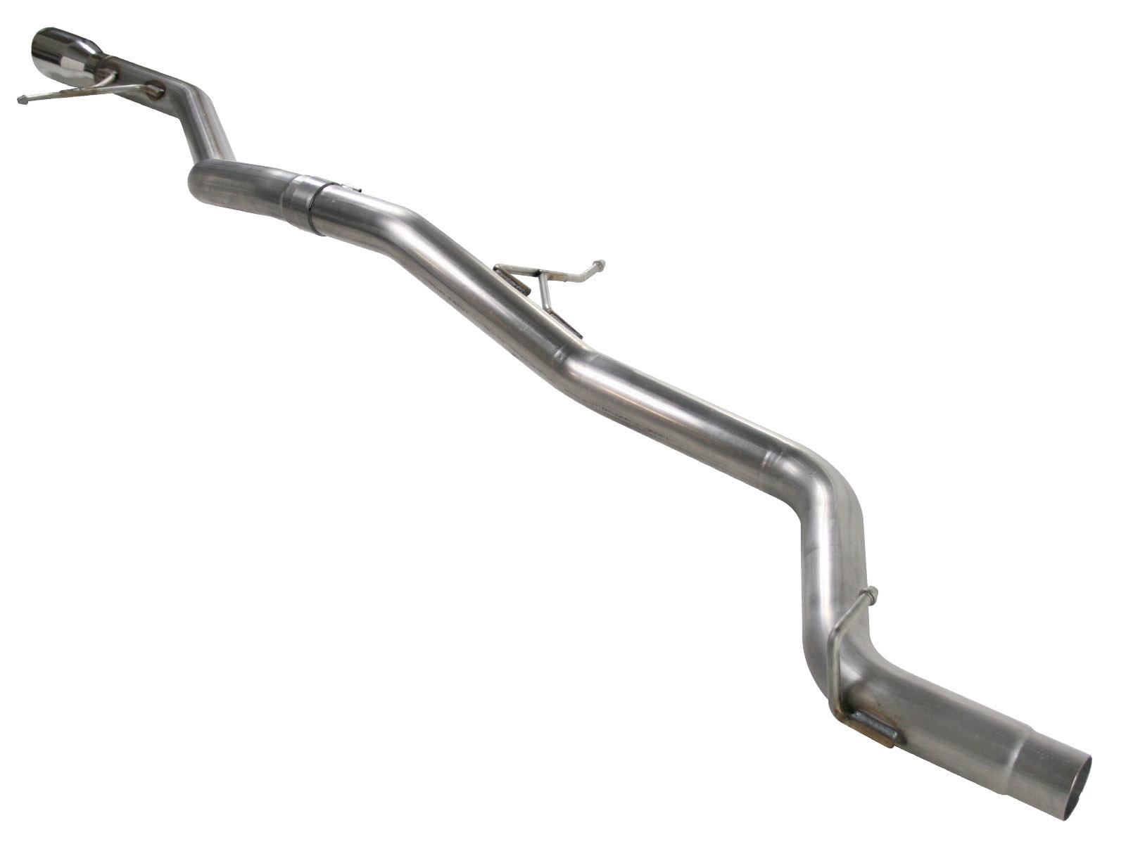 AFE Large Bore-HD 2-1/2 IN 409 Stainless Steel Cat-Back Exhaust System (2012-2014 Passat) - 49-46404