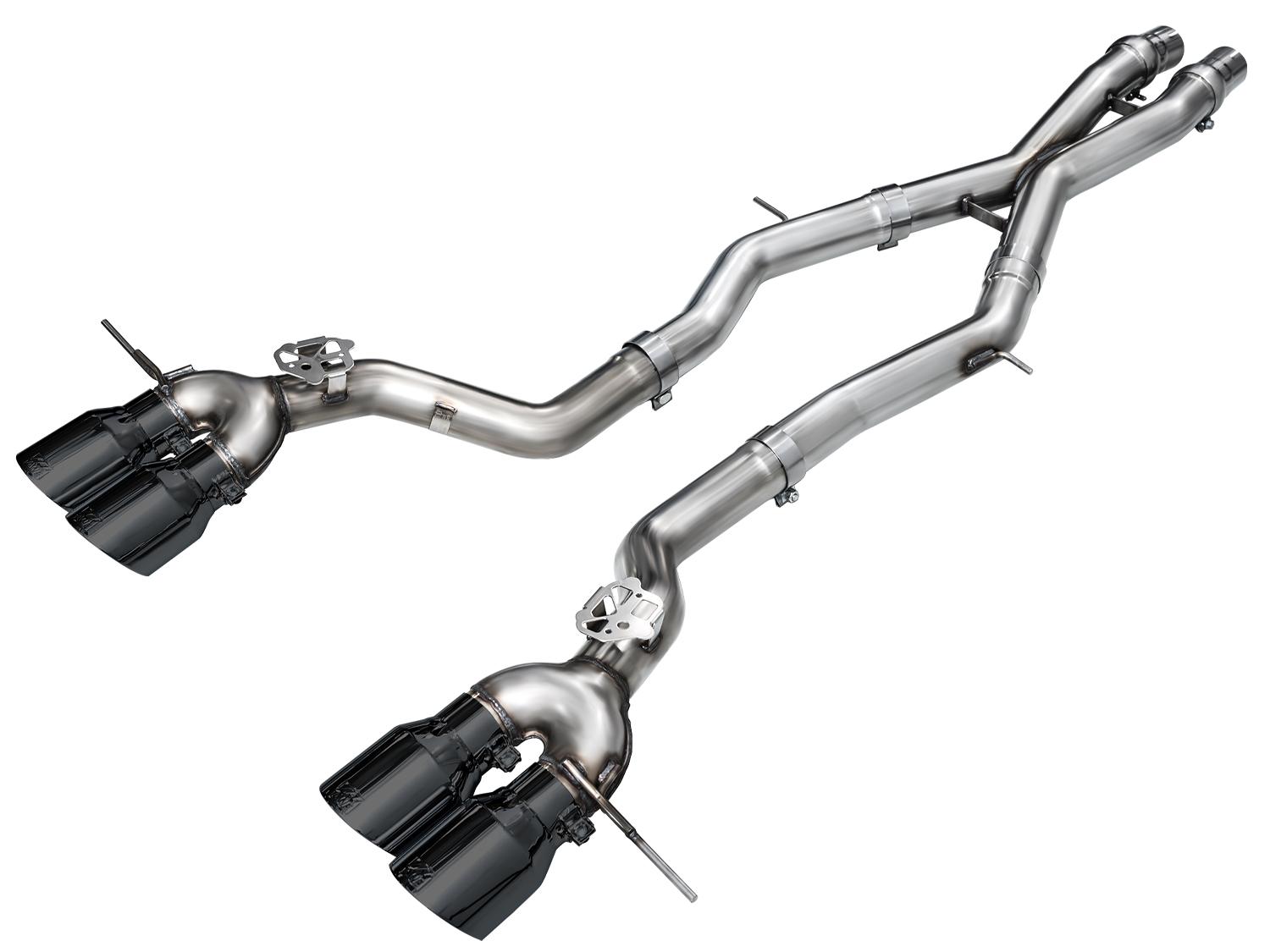 AWE Track Edition Exhaust for BMW G87 M2 - Diamond Black Tips - 3020-43487