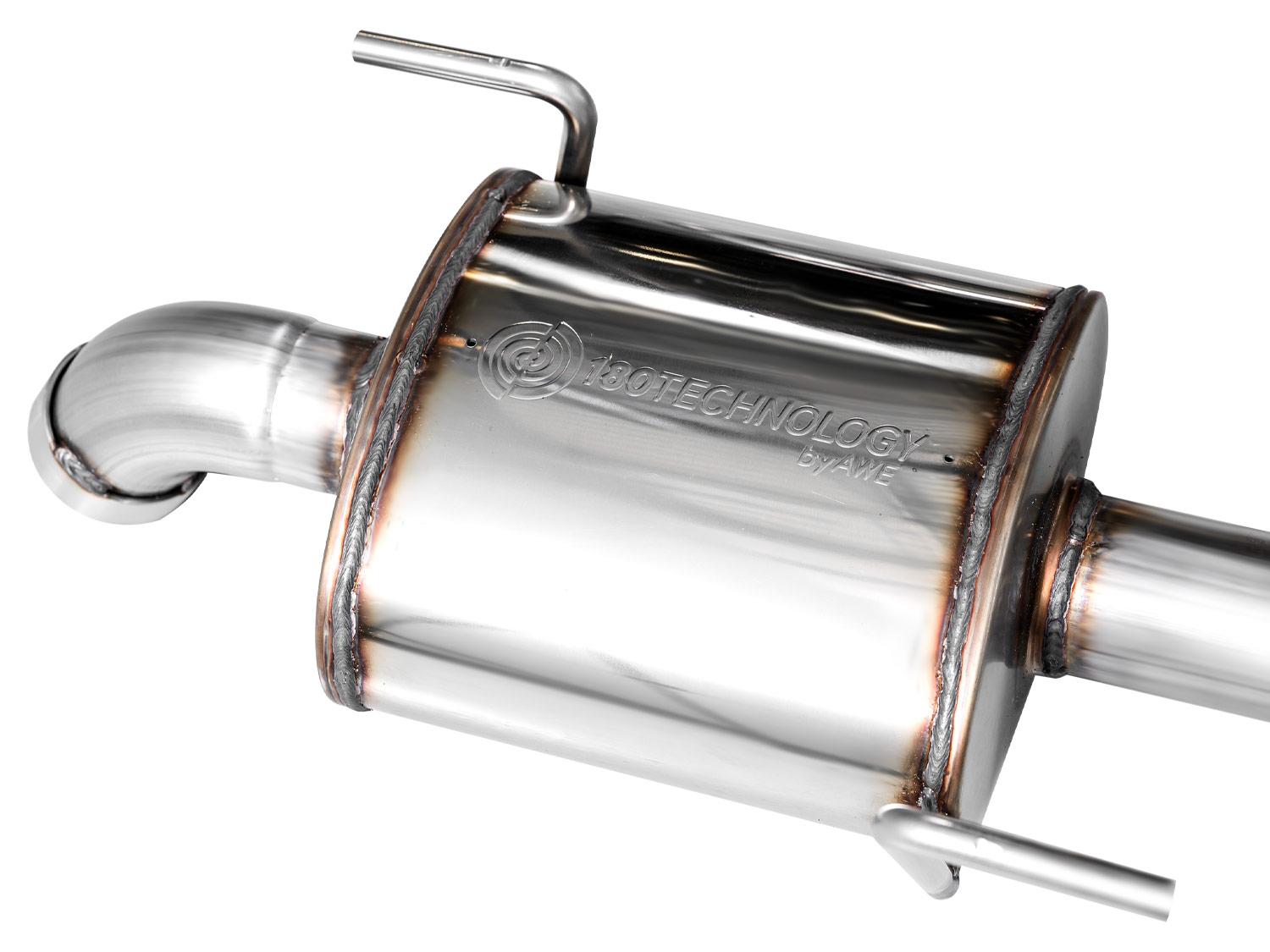 AWE 0FG Exhaust - Dual BashGuards (2020+ Subaru Outback 2.4T) - 3015-38246
