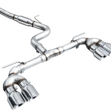 AWE Track Edition Exhaust for Volkswagen MK8 Golf R - Chrome Silver Tips - 3020-42658