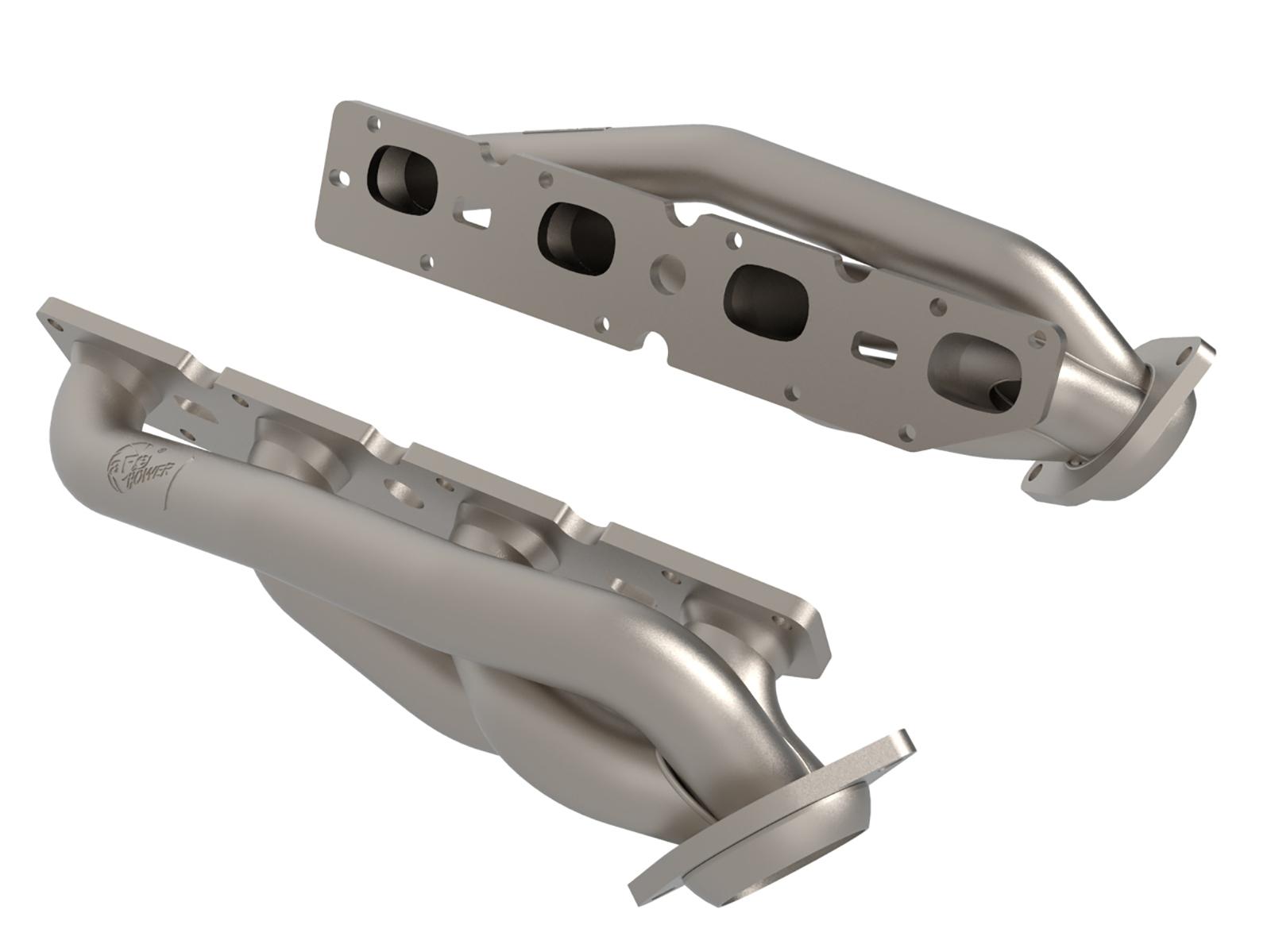 AFE Twisted Steel 1-5/8 IN to 2-1/4 IN 304 Stainless Headers w/ Titanium Coat Finish (Jeep Grand Cherokee (WK2) 11-21/ Dodge Durango 11-24 V8-5.7L HEMI) - 48-38029-T