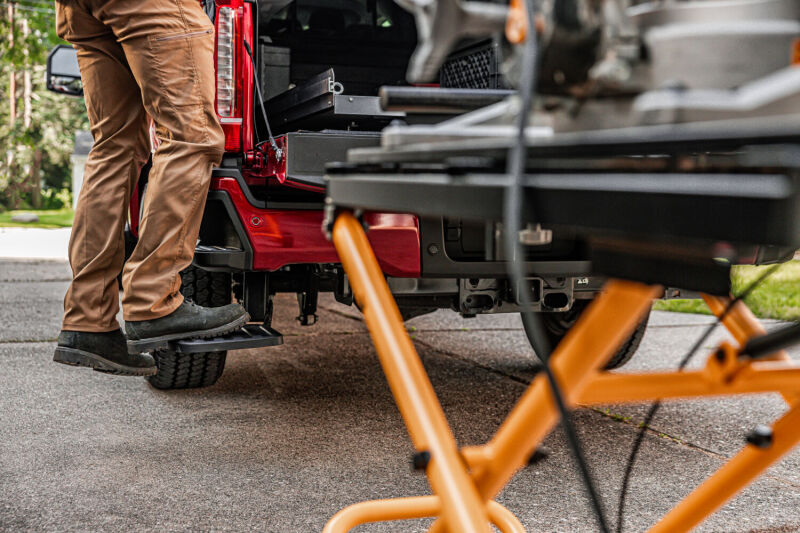 AMP Research Amp Research Bedstep Flip Down Bumper Step 23-25 Ford F-250/350 (2023-2025 F-250 Super Duty, F-350 Super Duty) - 75330-01A