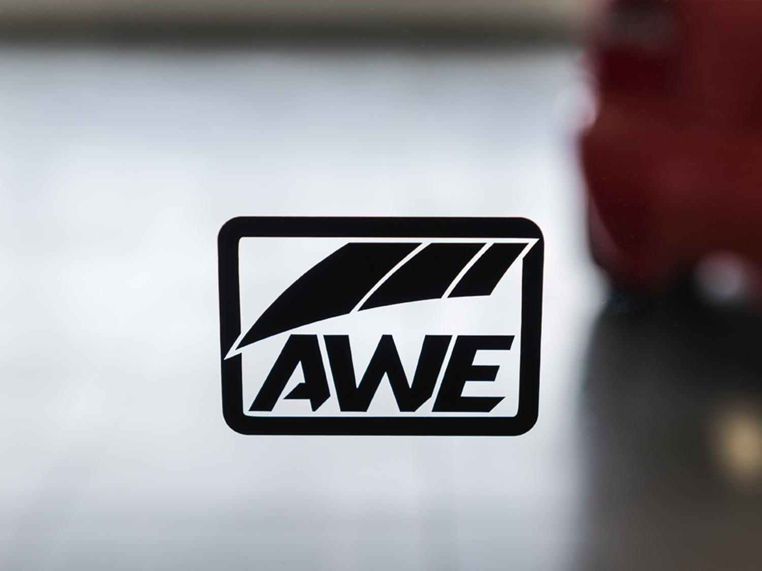 AWE Small Window Decal - Black - 9710-11014