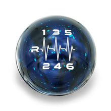 Billetworkz Cosmic Space Weighted Shift Knob - Heartbeat Engraving - Manual Transmission (2015-2025 Mustang)