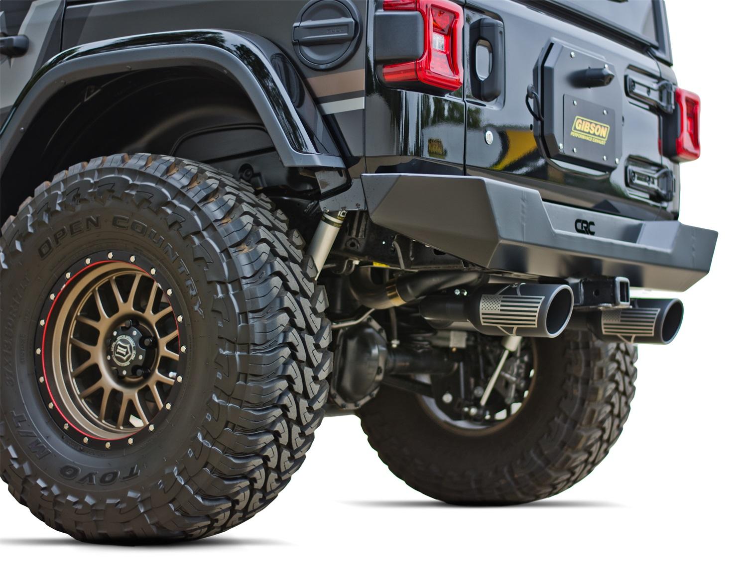 Gibson Exhaust Dual Split Exhaust System (2007-2017 Wrangler) - 70-0001
