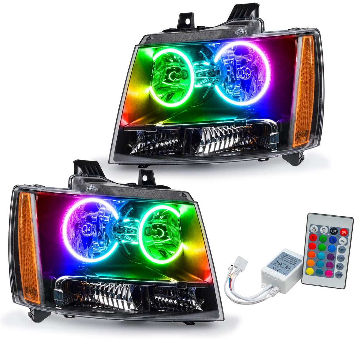 Oracle Lighting Smd Pre-Assembled Headlights, Colorshift - Simple (2007-2013 Avalanche) - 7001-504