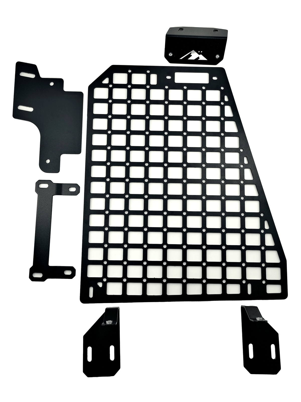 Mountains2Metal Rear Cargo Molle Panel (2D) Driver Side With Main Support Bracket - BR6RCMP-2DK-NCO-Driver