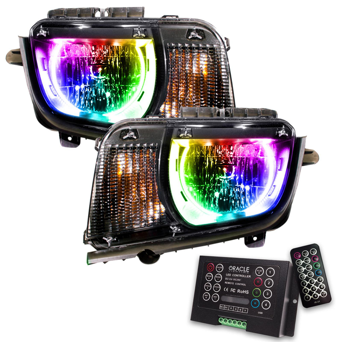 Oracle Lighting Smd Pre-Assembled Headlights, Colorshift 2.0 (2010-2013 Camaro) - 7003-333