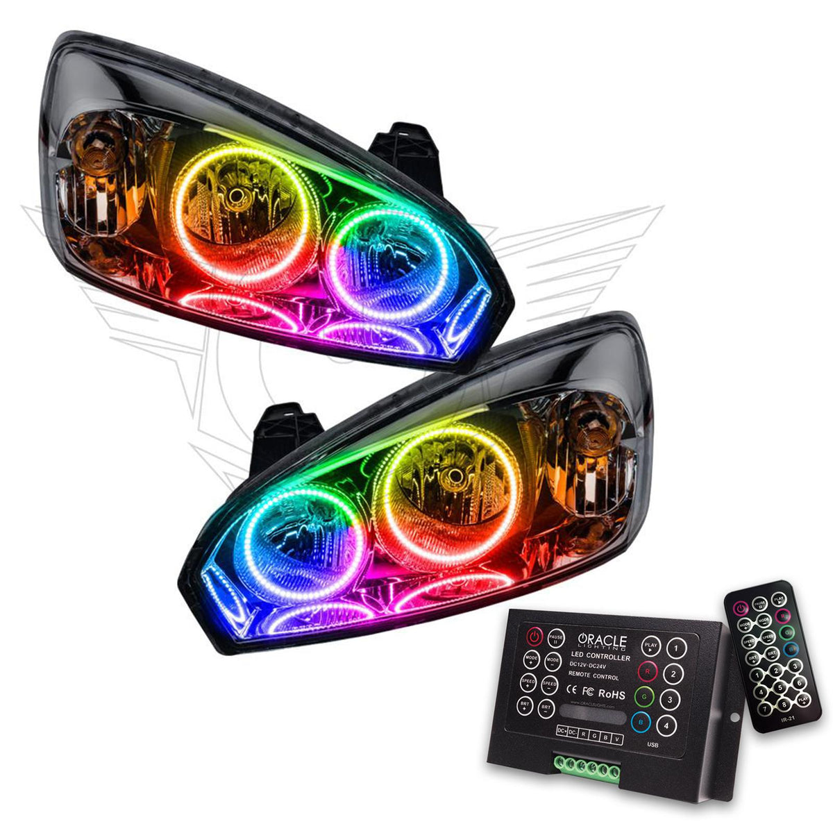 Oracle Lighting Smd Pre-Assembled Headlights, Colorshift 2.0 (2004-2007 Malibu) - 7006-333