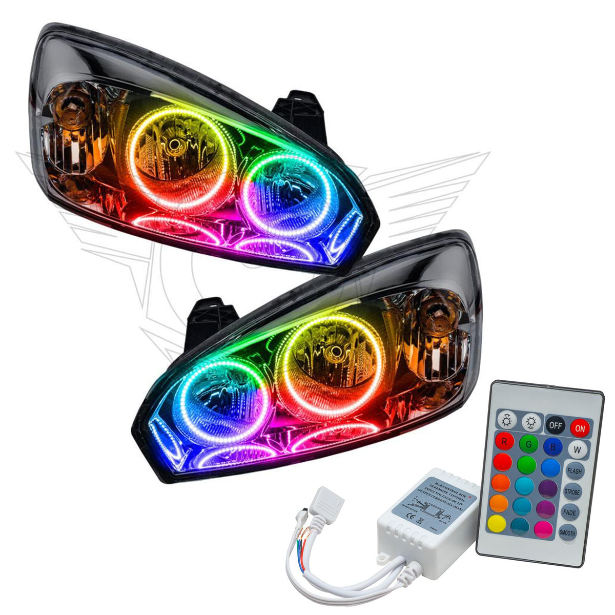 Oracle Lighting Smd Pre-Assembled Headlights, Colorshift - Simple (2004-2007 Malibu) - 7006-504