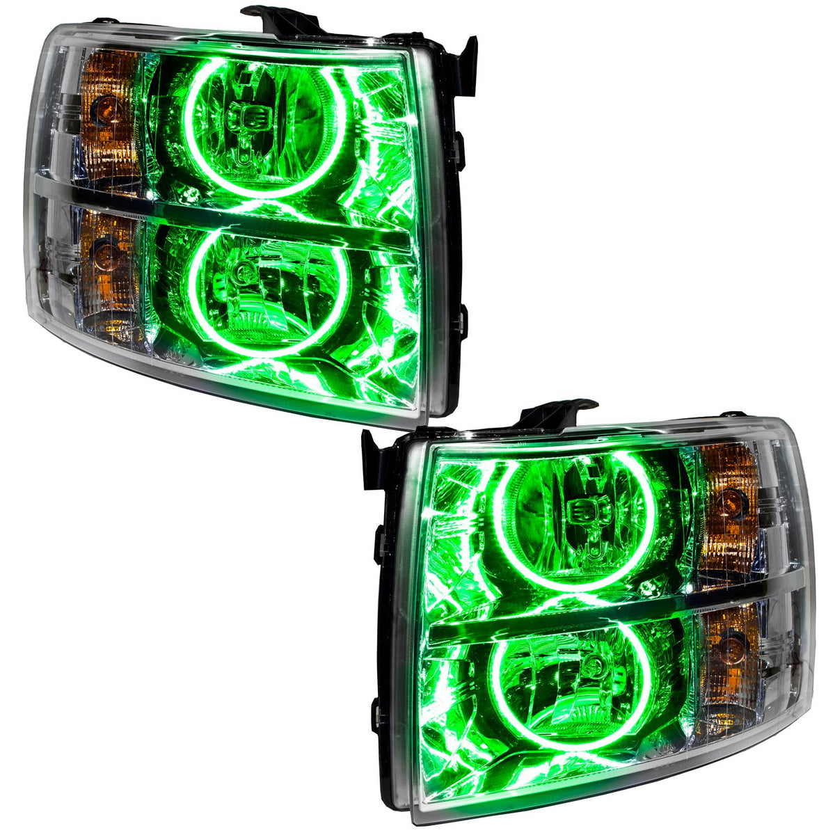 Oracle Lighting Smd Pre-Assembled Headlights, Round Style, Green - 7007-004