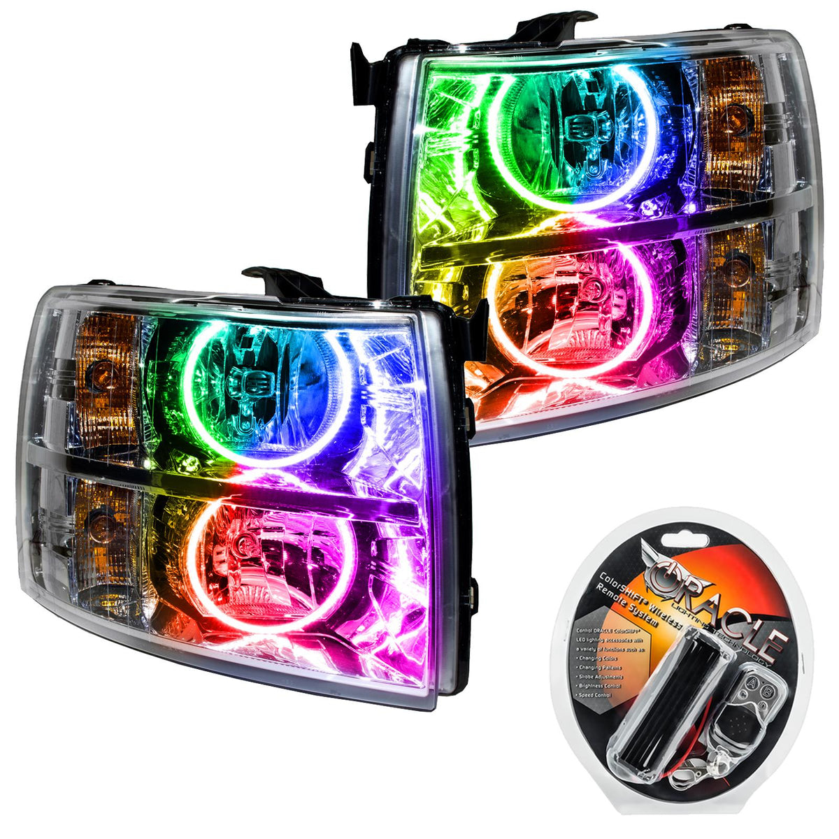 Oracle Lighting Smd Pre-Assembled Headlights, Round Style, Colorshift - 7007-330