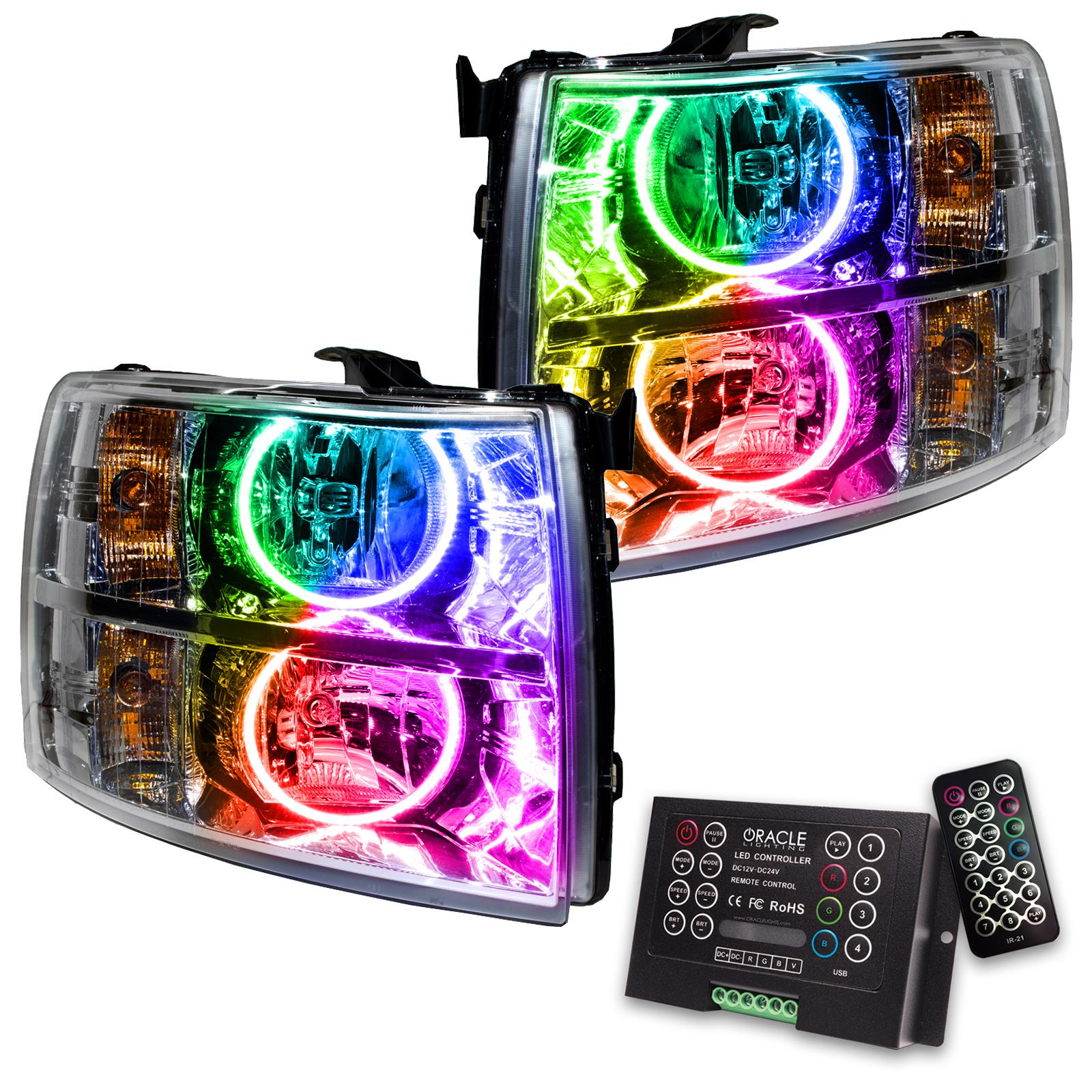 Oracle Lighting Smd Pre-Assembled Headlights, Round Style, Colorshift 2.0 - 7007-333