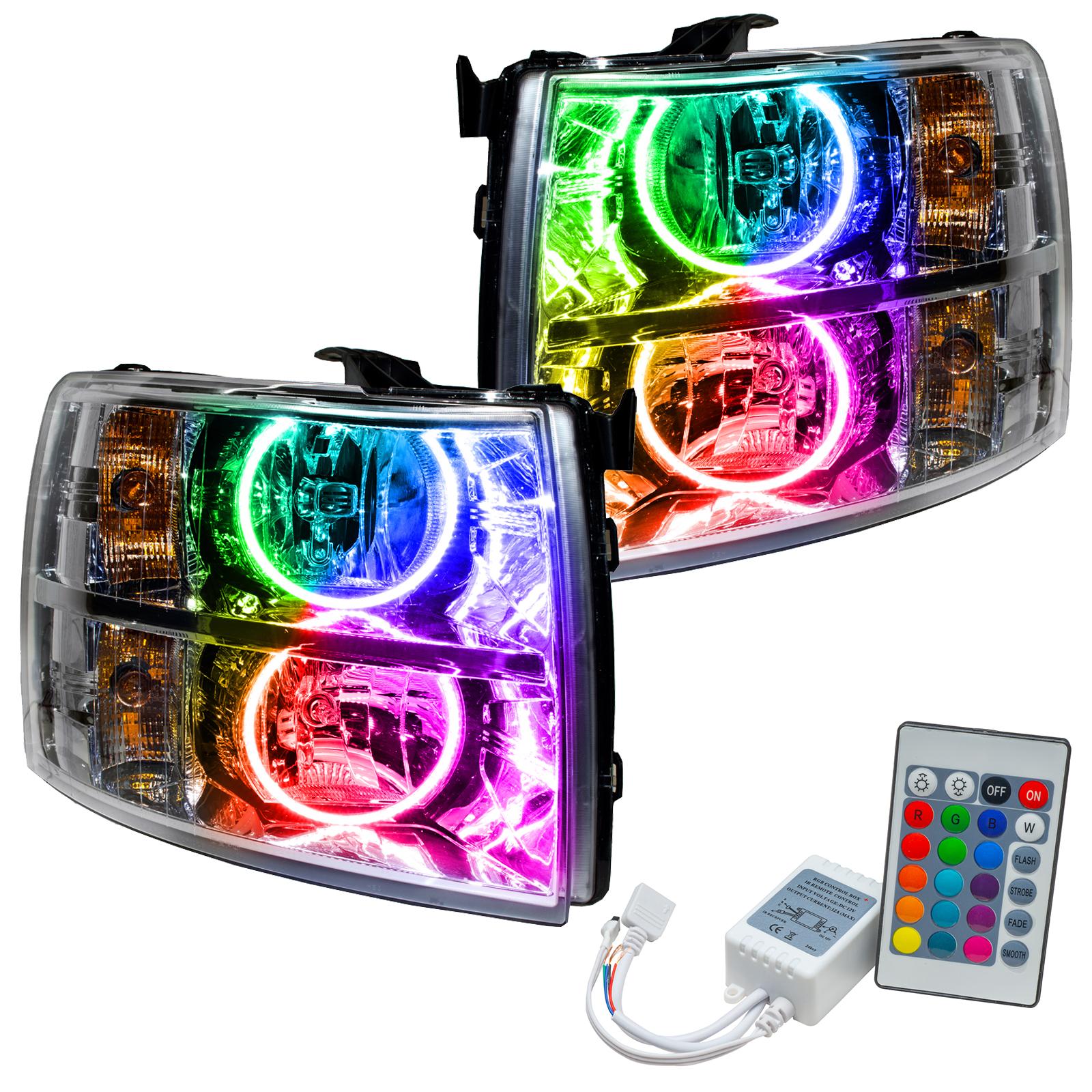 Oracle Lighting Smd Pre-Assembled Headlights, Round Style, Colorshift - Simple - 7007-504