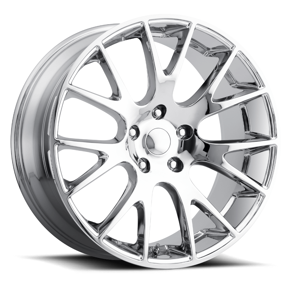 Factory Reproductions Hellcat Wheels 20X9 5X5 +30 HB 71.5 Jeep Hellcat Chrome With Cap FR Series 70 Factory Reproductions - 70090305001