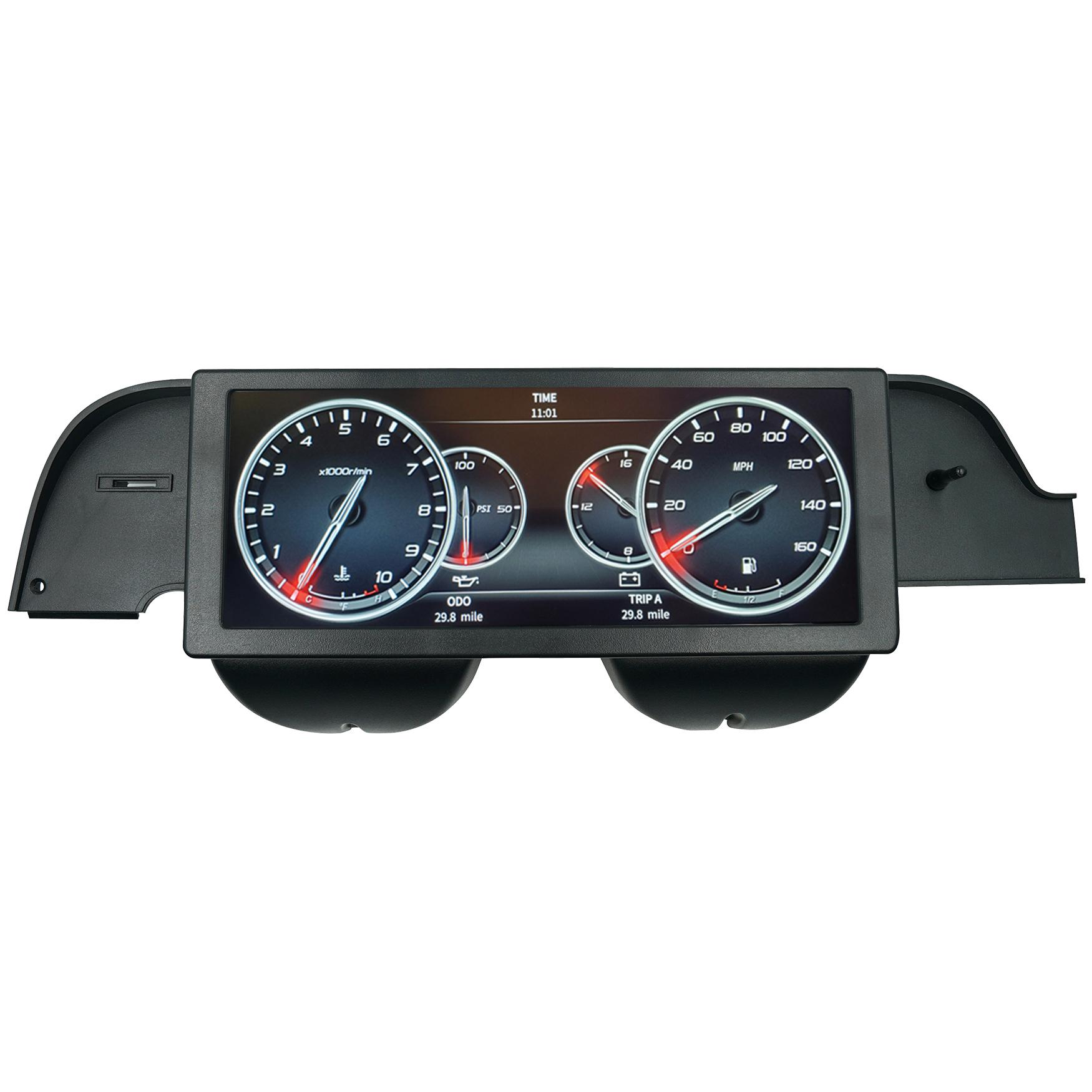 Auto Meter Invision LCD Dash Kit - Direct Fit (1967-1968 Mustang) - 7011